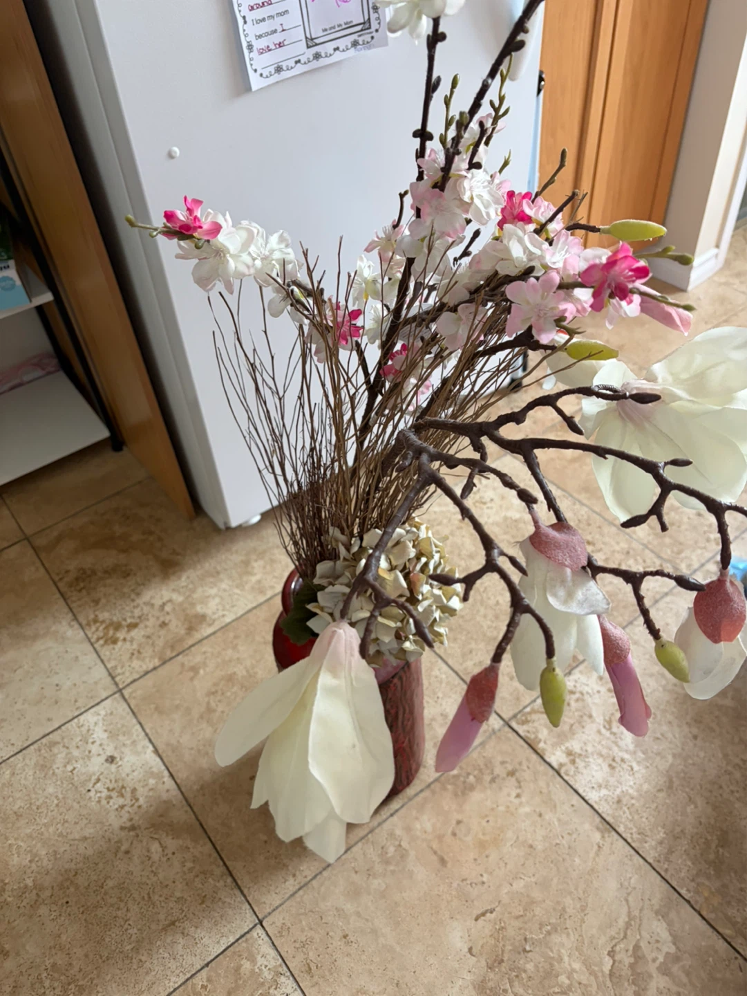 Decorative Vase with Artificial Flowers