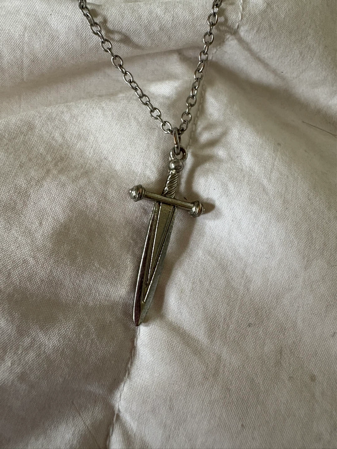 Silver Sword Pendant Necklace - photo 2