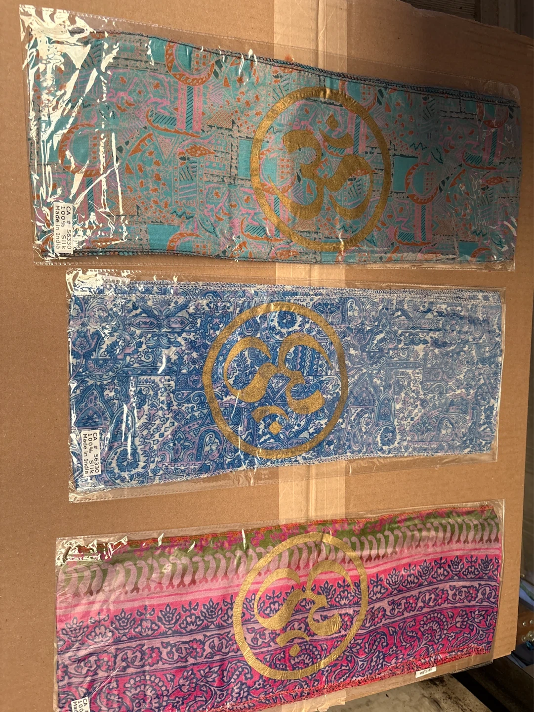 Silk Om Symbol Scarves - Various Colours - photo 2