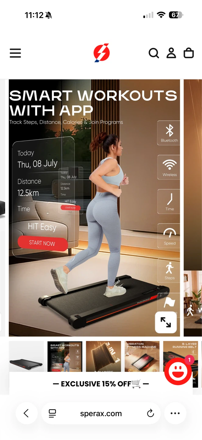 Smart Walking Pad Treadmill with App - photo 2