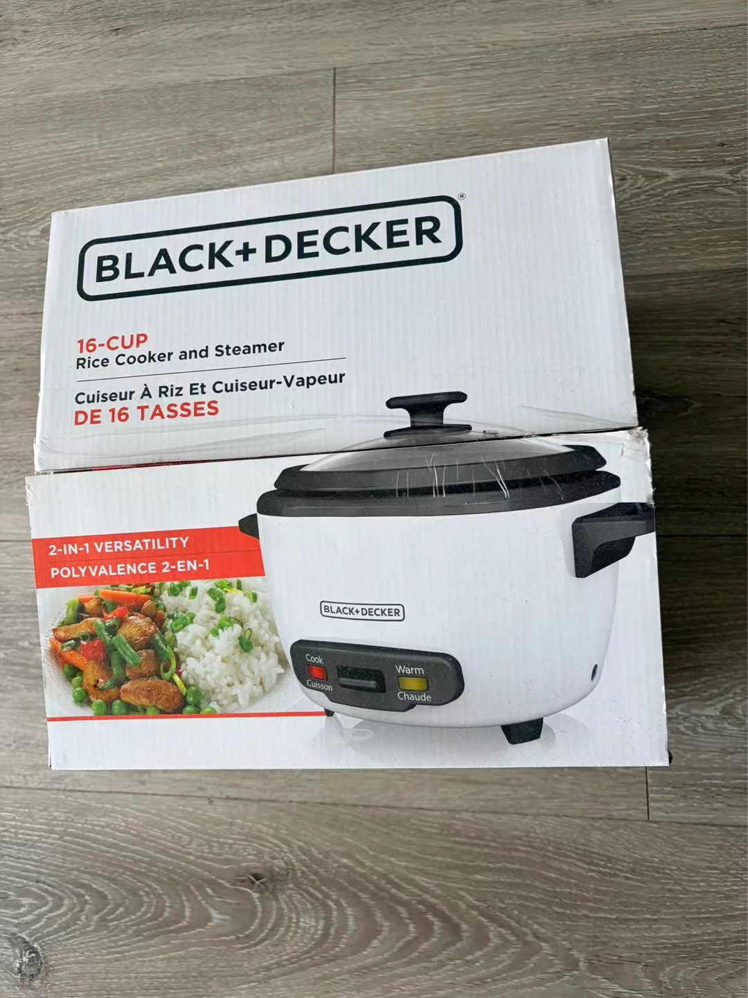 Black + Decker 16-Cup Rice Cooker and Steamer