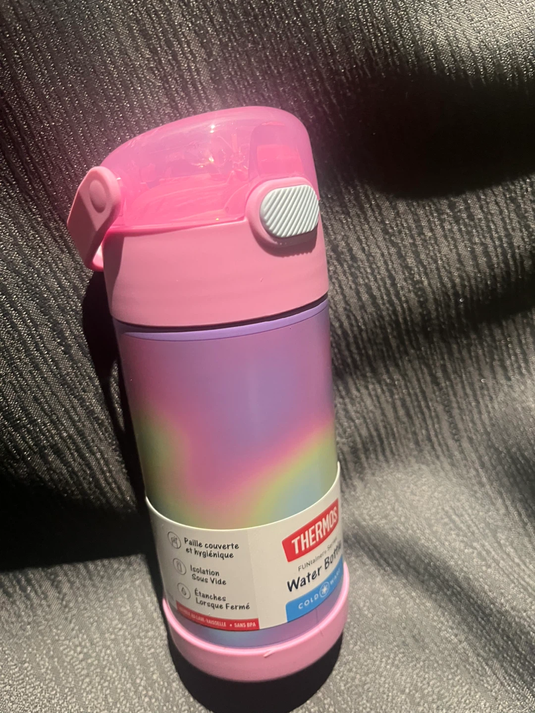 Thermos Funtainer Water Bottle - Pink Swirl