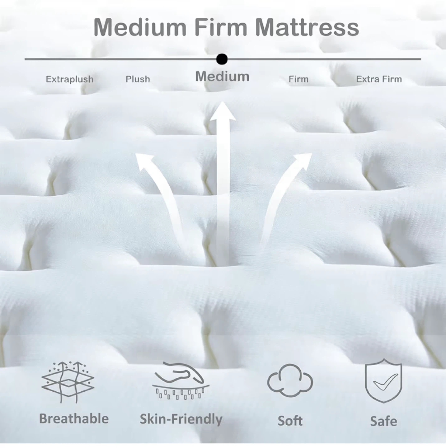 Queen Hybrid Mattress - 12 Inch Medium Firm - photo 2