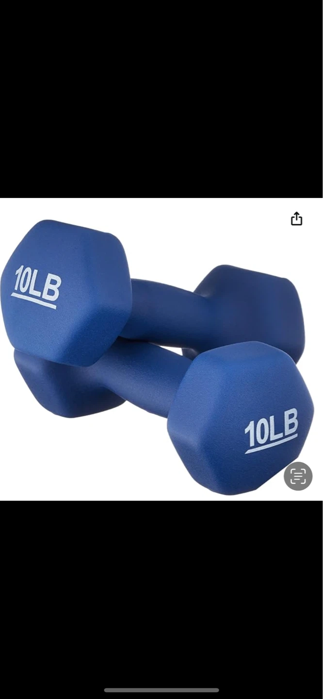 2 x 10LB Dumbbells (Blue)
