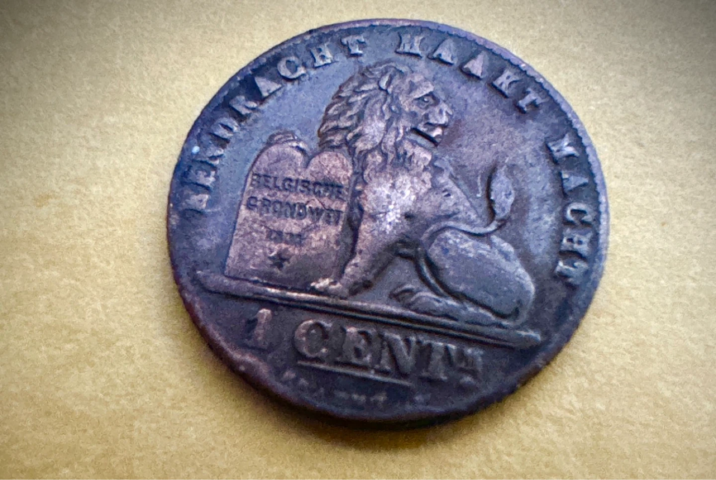 1912 Belgian 1 Cent Coin 🦁