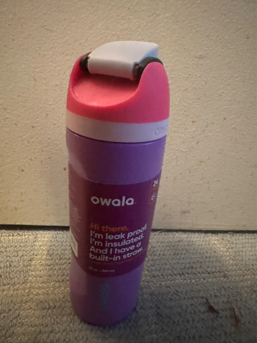Owala 19 oz Water Bottle Free Sip Top- Purple - photo 3