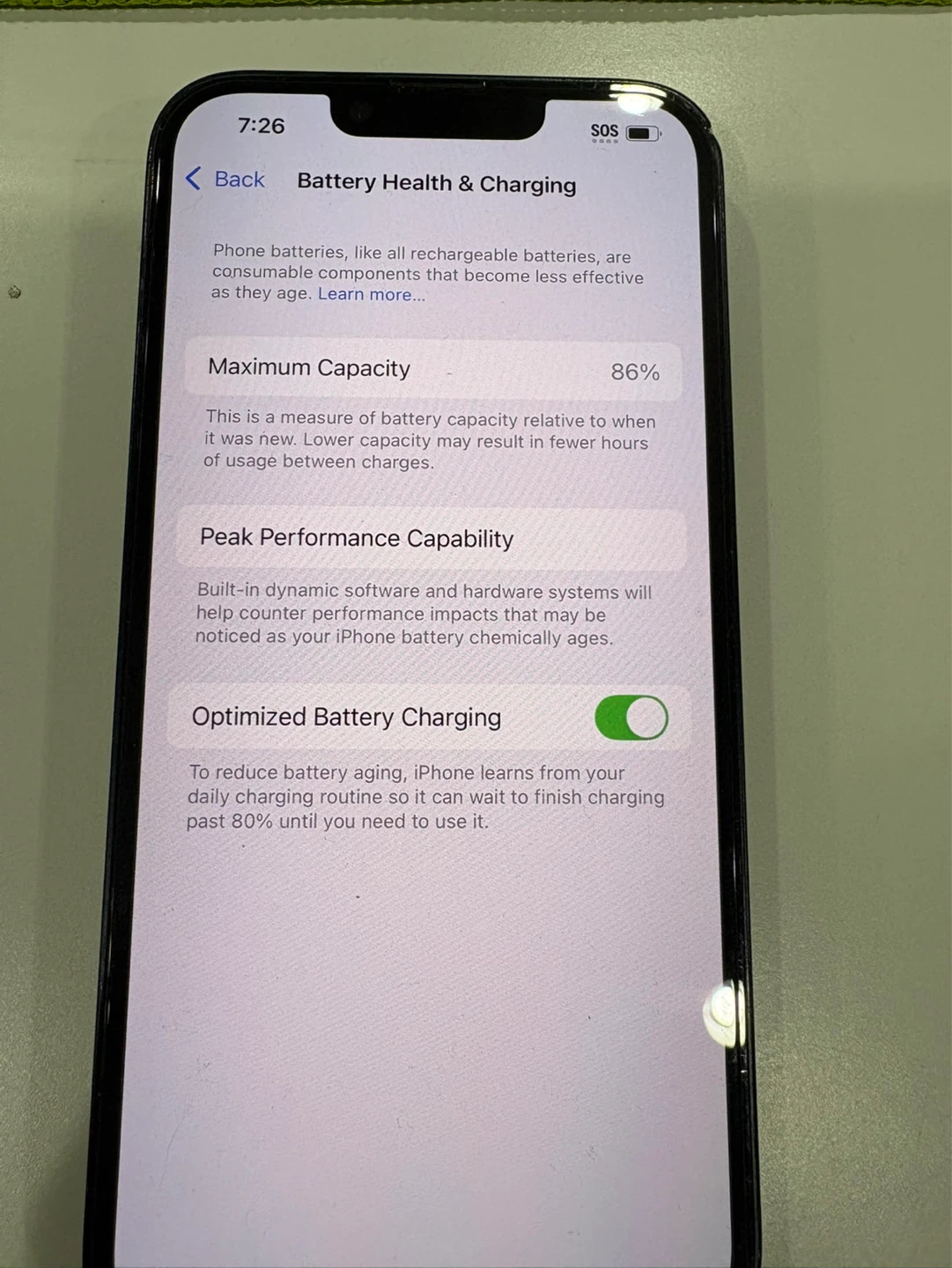 iPhone 14 128GB Midnight Unlocked - 86% Battery - With Box - photo 3