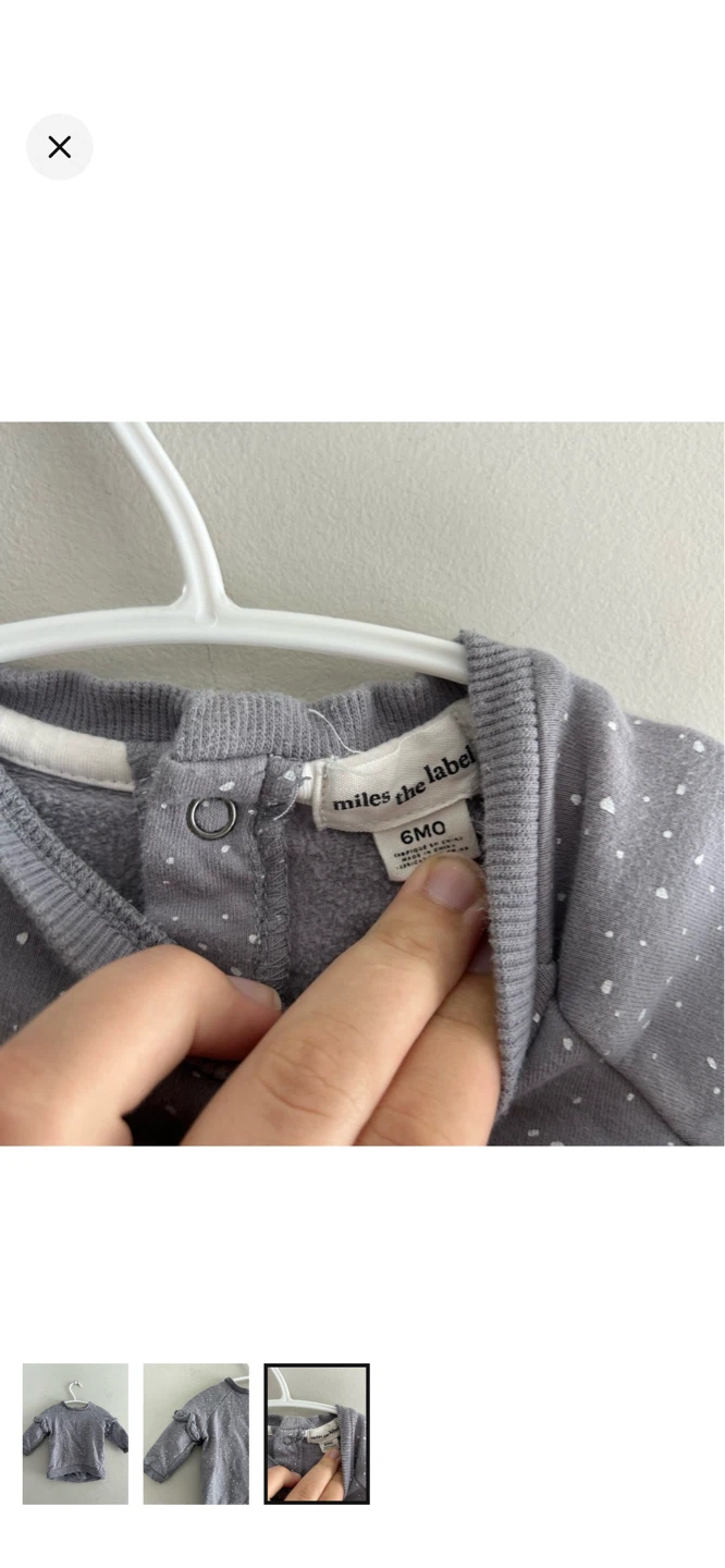 Miles the Label Baby Girl Sweater - 6 Months - photo 3