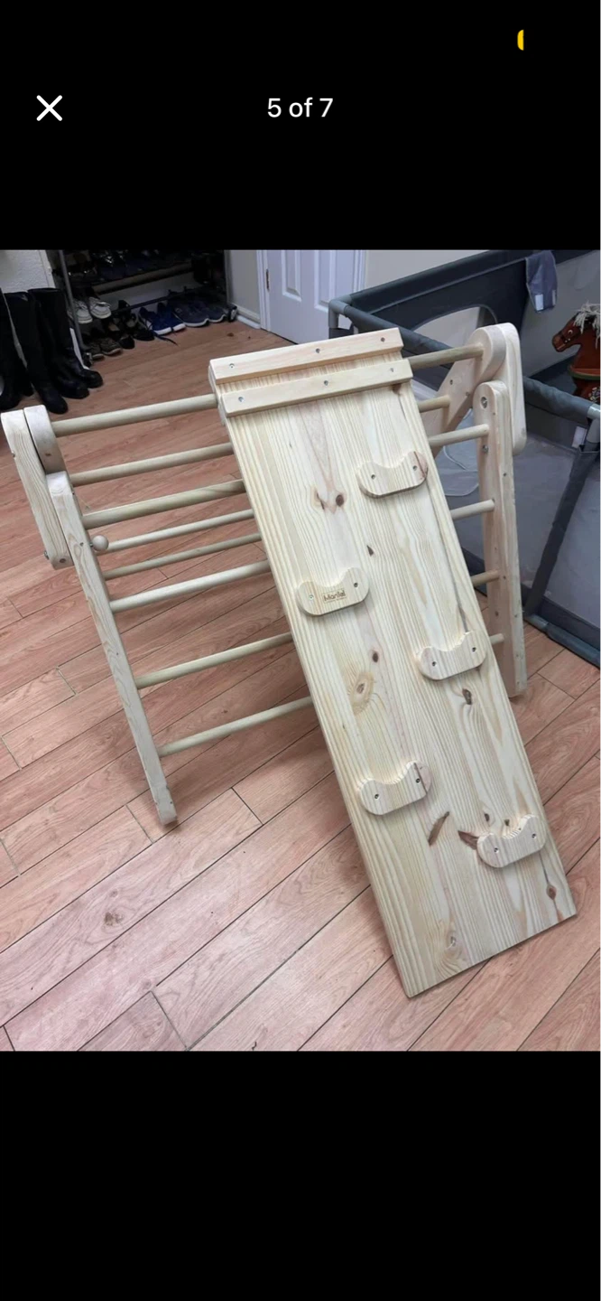 Wooden Learning Tower with Shape Sorter and Numbers - photo 5