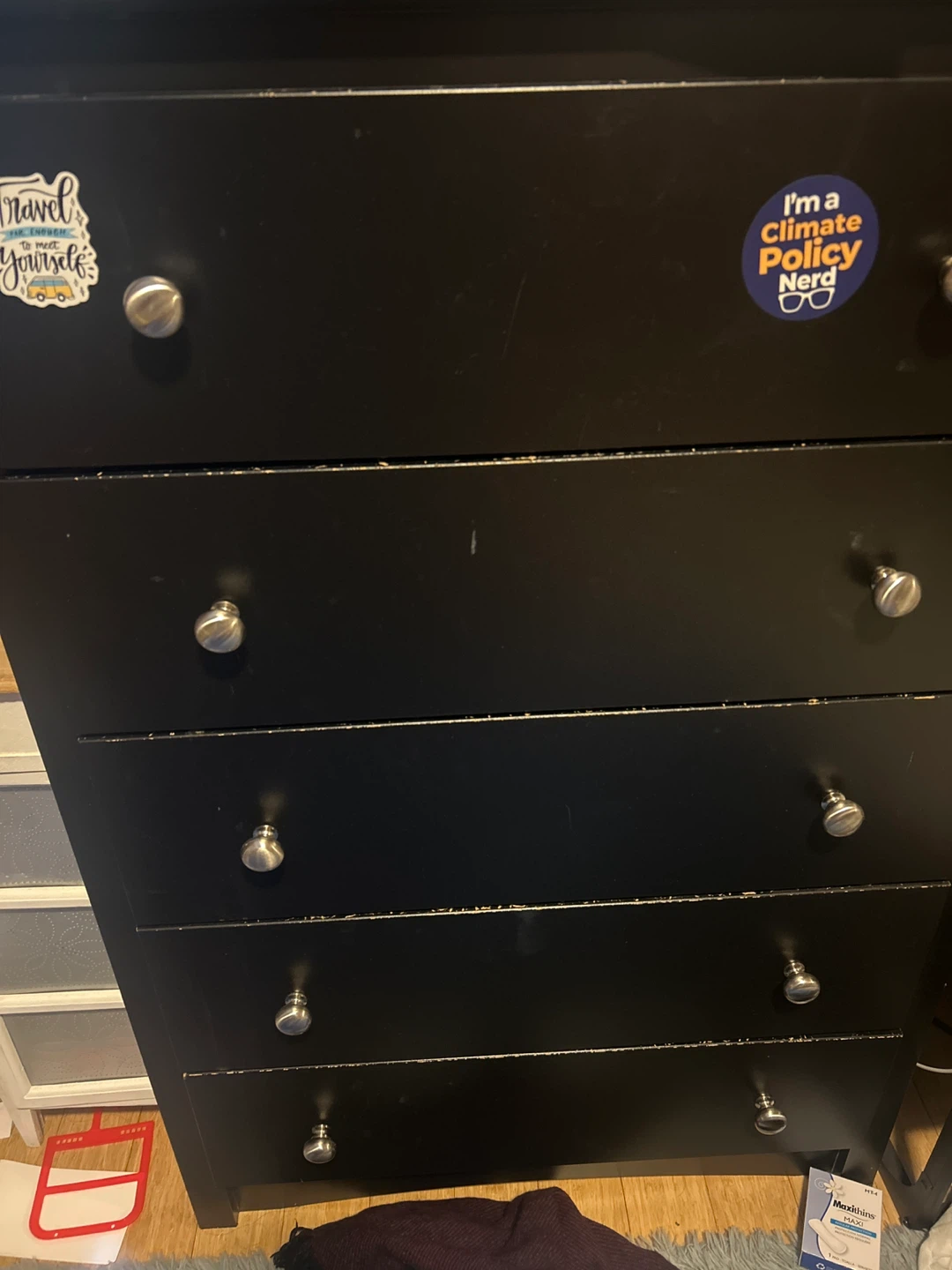 Black 5-Drawer Dresser