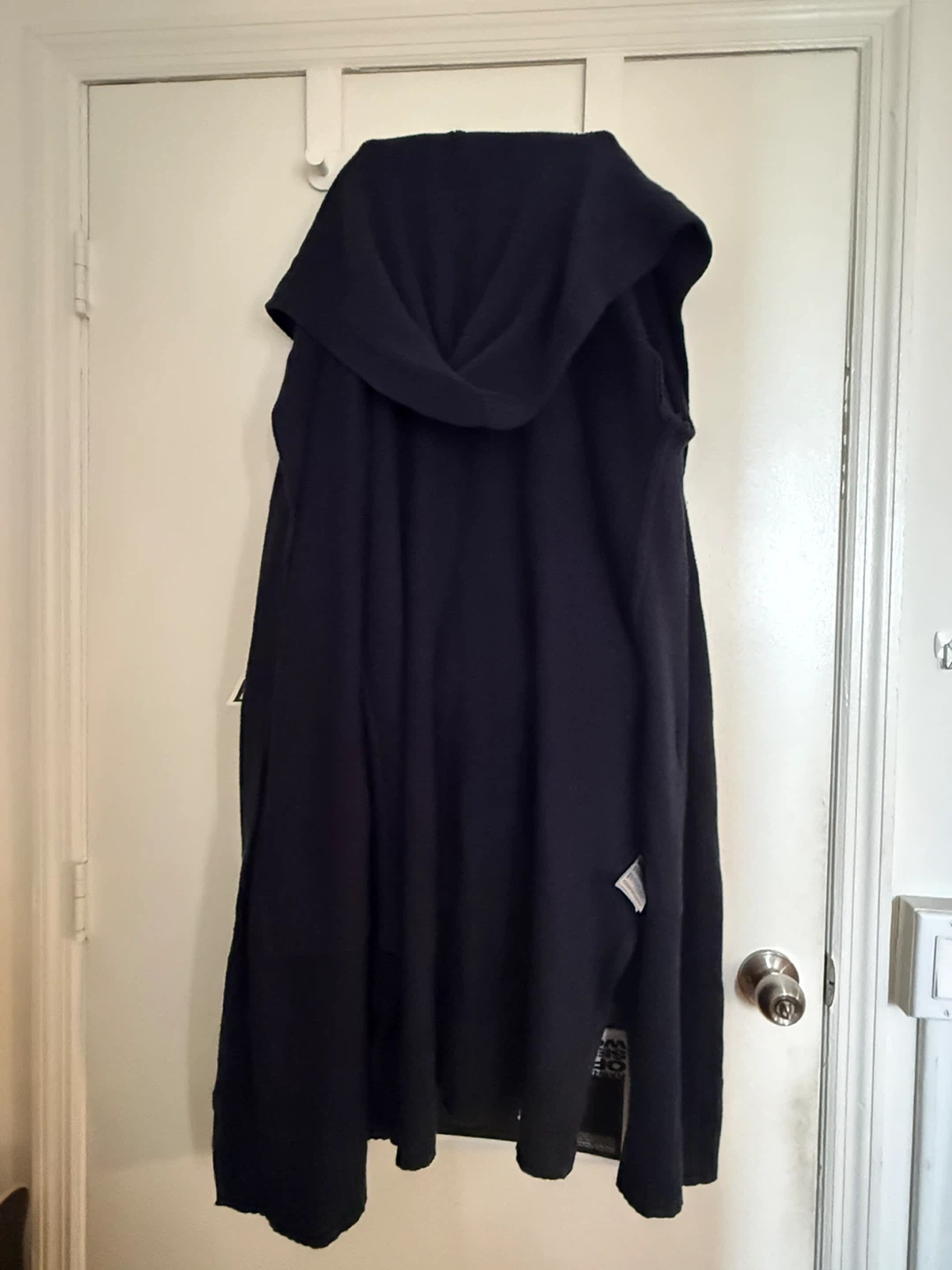 Black hooded cardigan