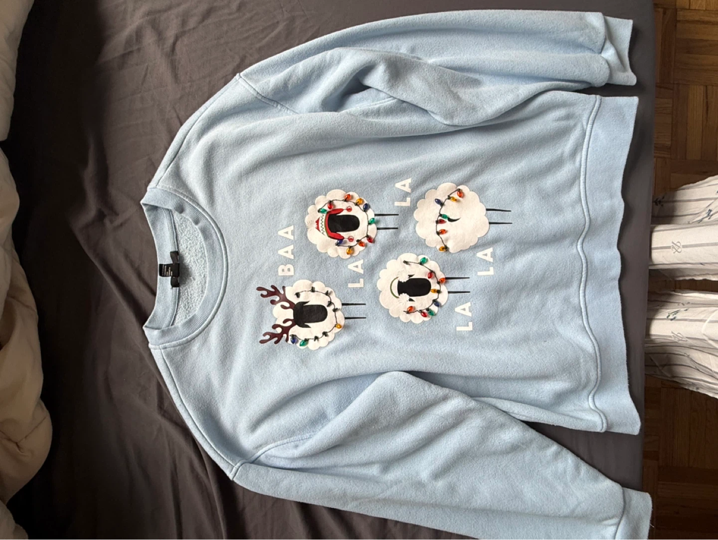Light Blue Baa La La Sheep Sweatshirt