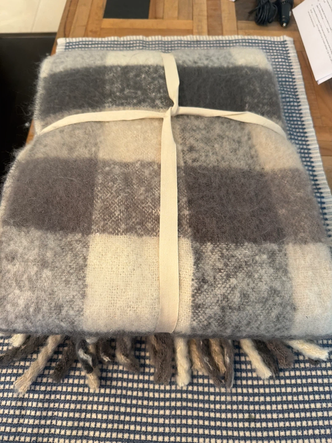 OU by Reborn Plaid Throw Blanket - photo 3