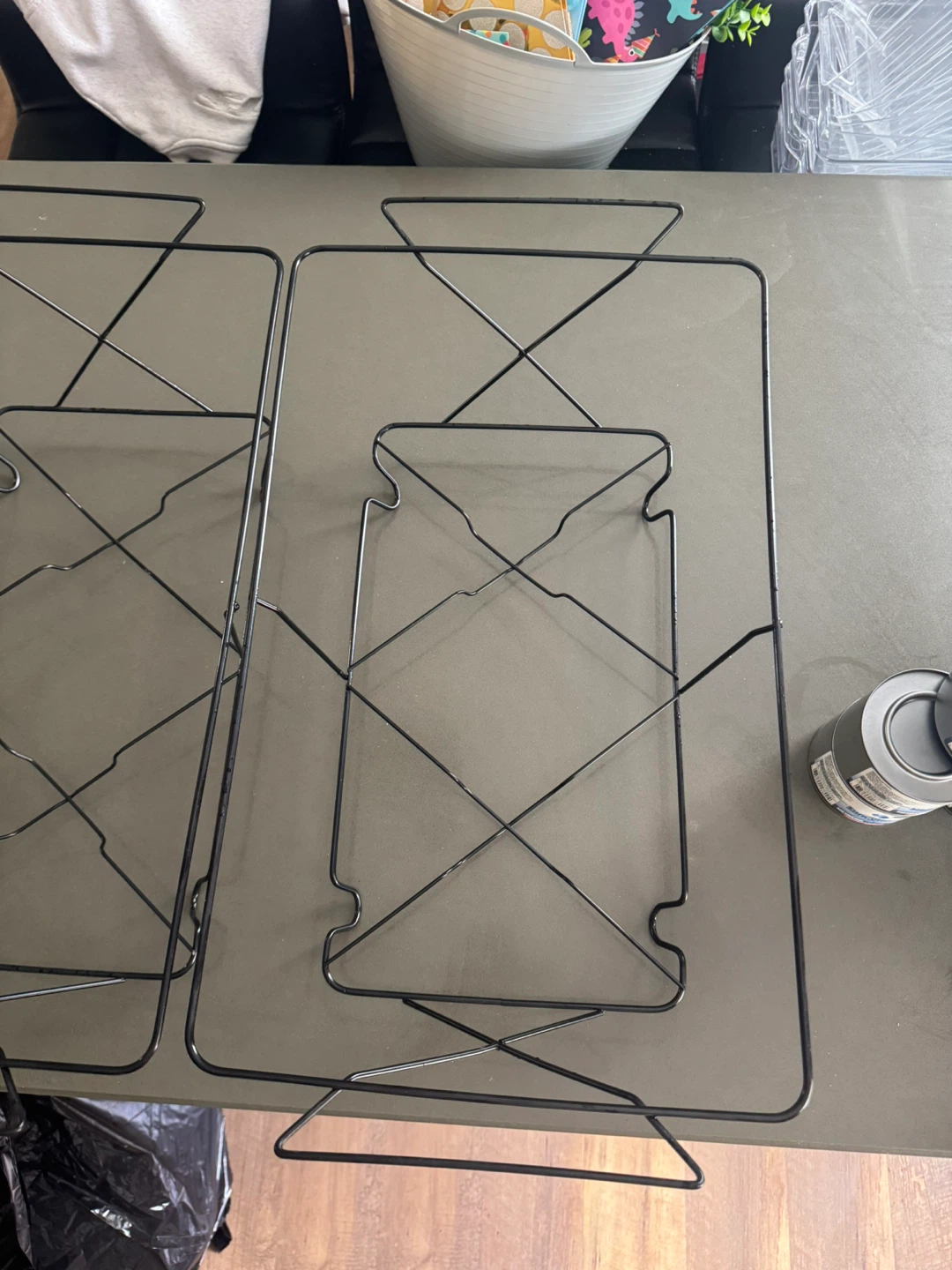 3 black wire chafer stands & 10 fuel cans - photo 4