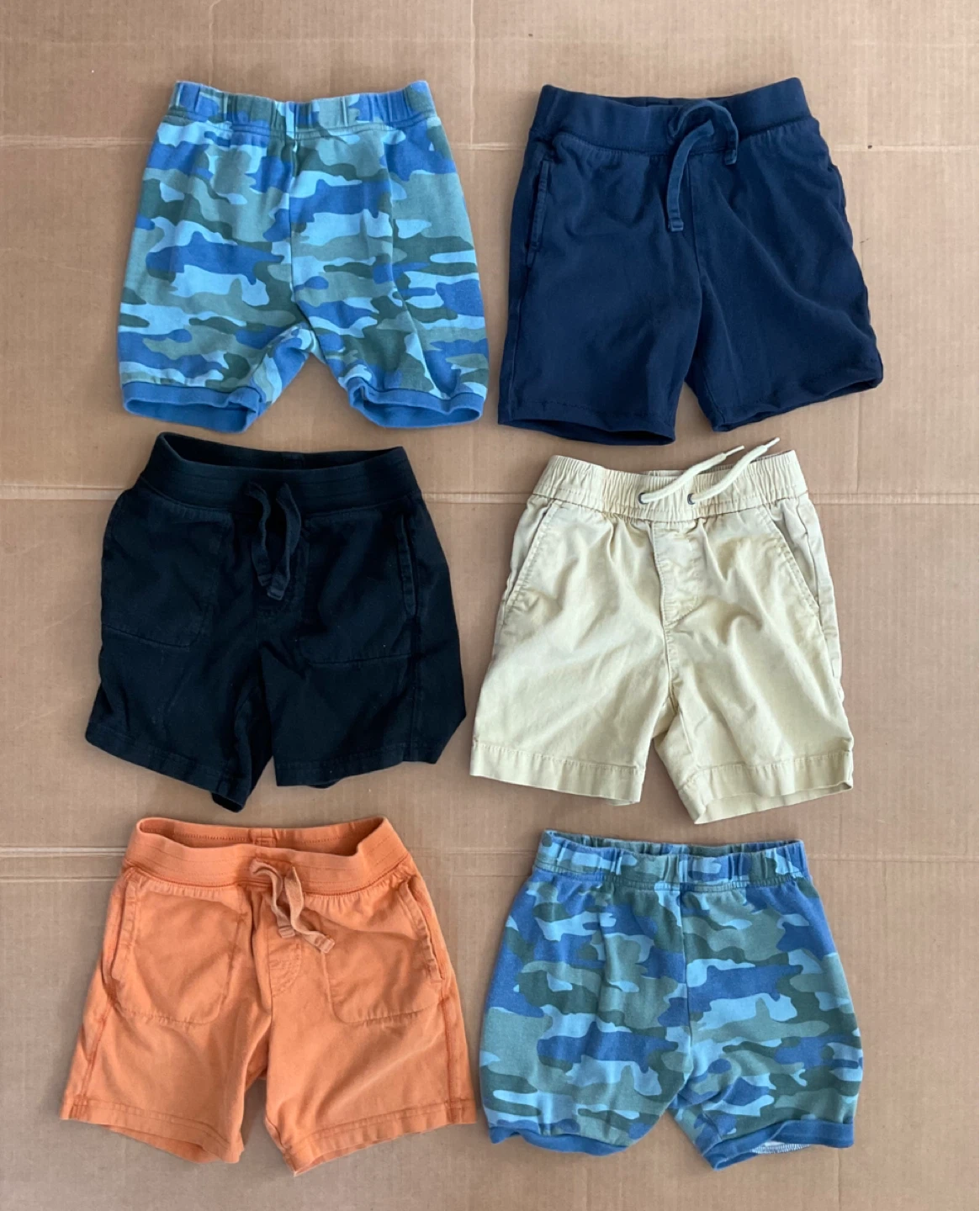 Bundle of 6 Kids Shorts - size 5 & 6