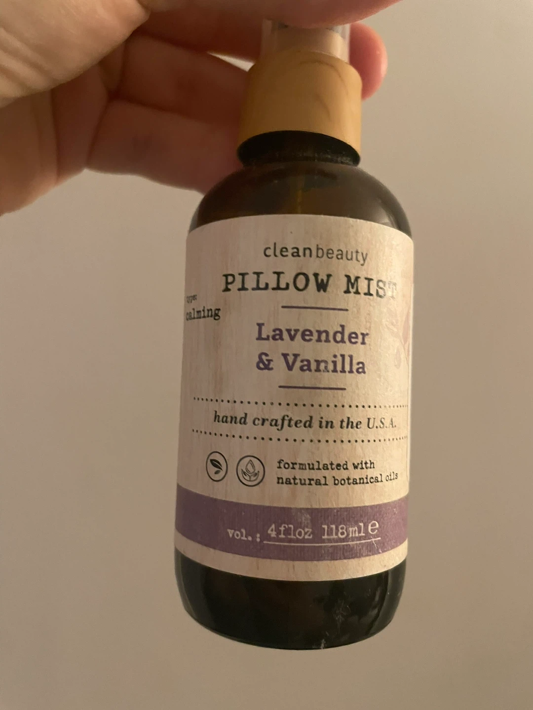 Clean Beauty Pillow Mist - Lavender & Vanilla