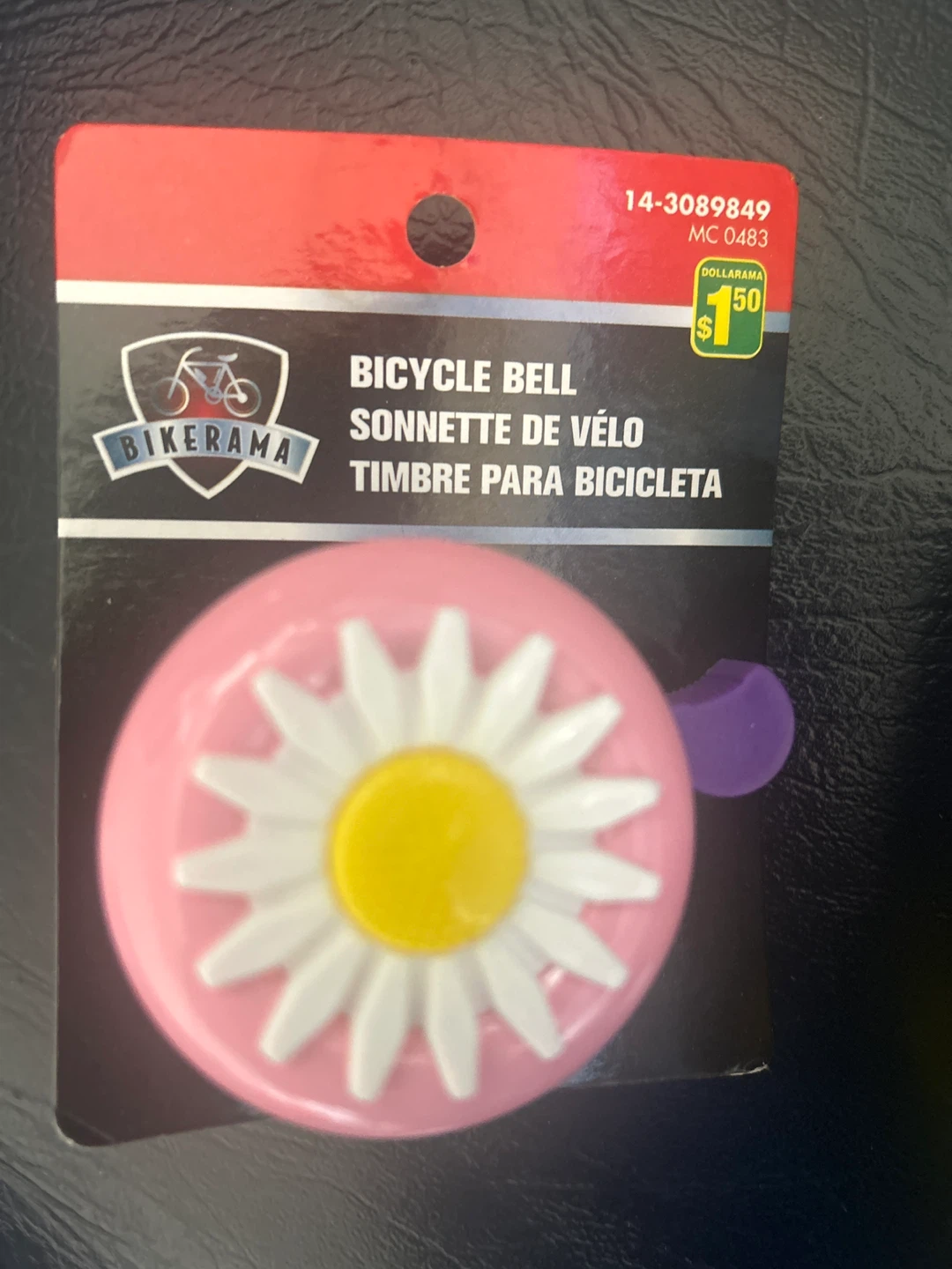 Bikerama Pink Daisy Bicycle Bell
