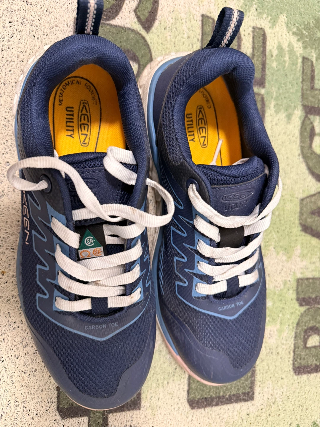 KEEN Utility "Carbon Toe" Work Shoes - Blue/Pink - photo 3