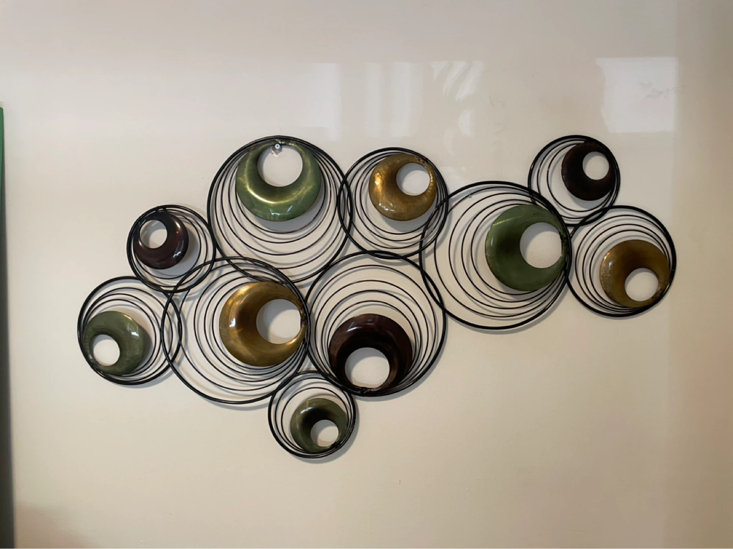 Metal Wall Art with Circles - photo 3