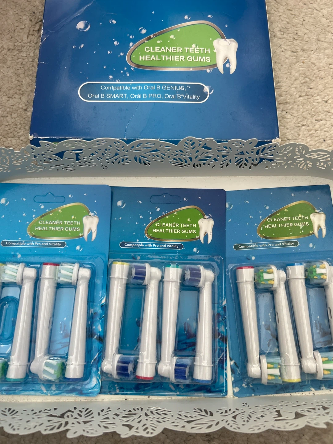 Oral B Compatible Toothbrush Heads - 12 Pack