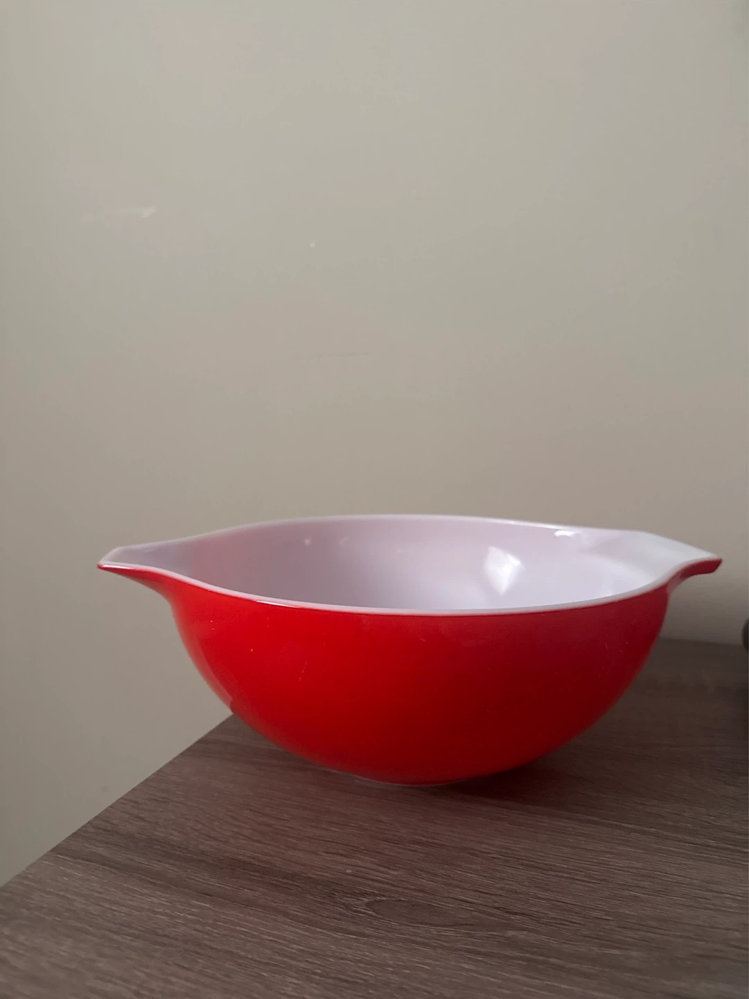 VINTAGE 4 Quart Pyrex Red Cinderella Nesting Bowl