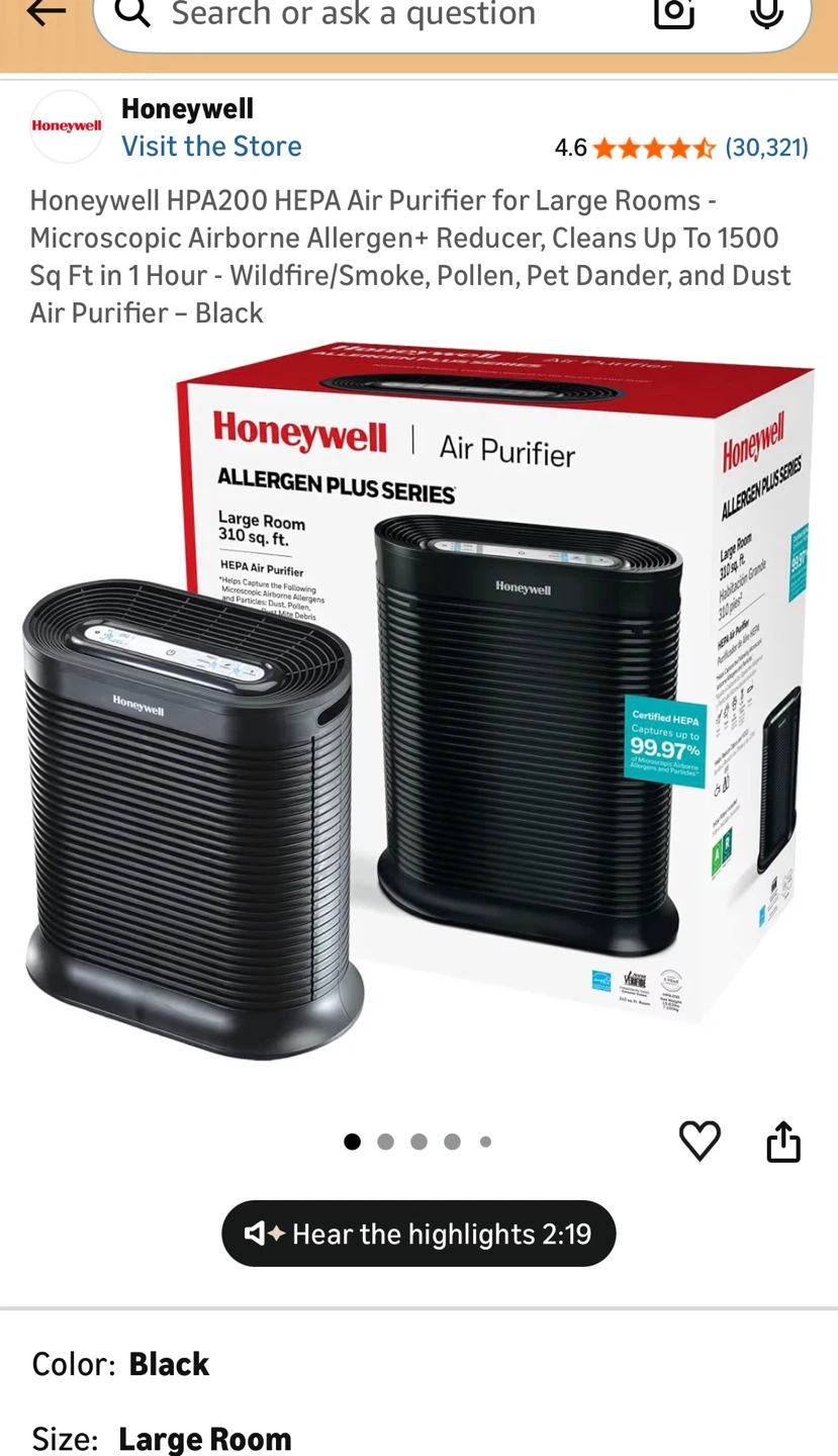 Honeywell Air Purifier (used) - photo 5