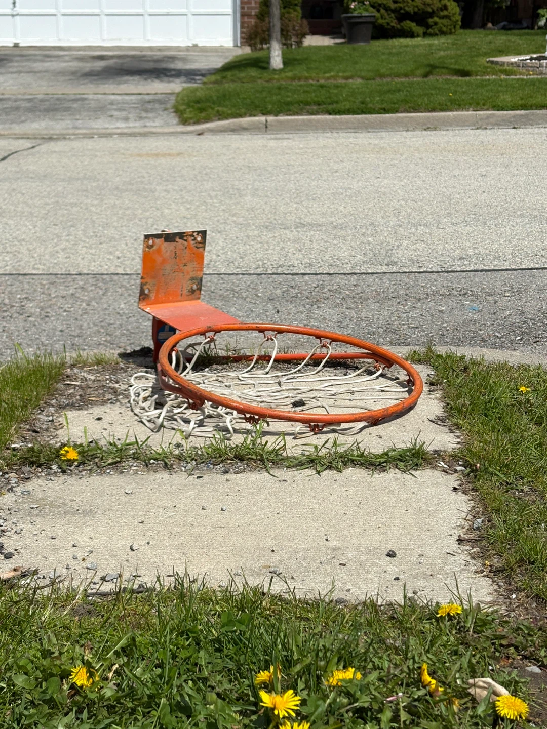 Orange Basketball Hoop with Net