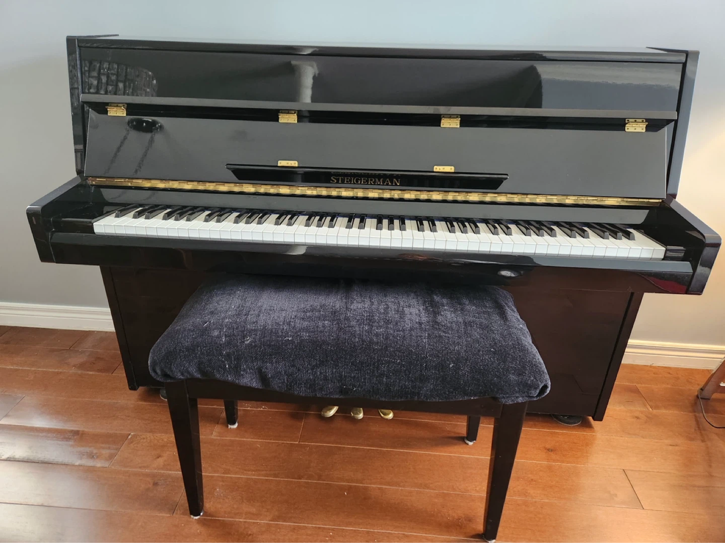 Steigerman Upright Piano with Bench - photo 2