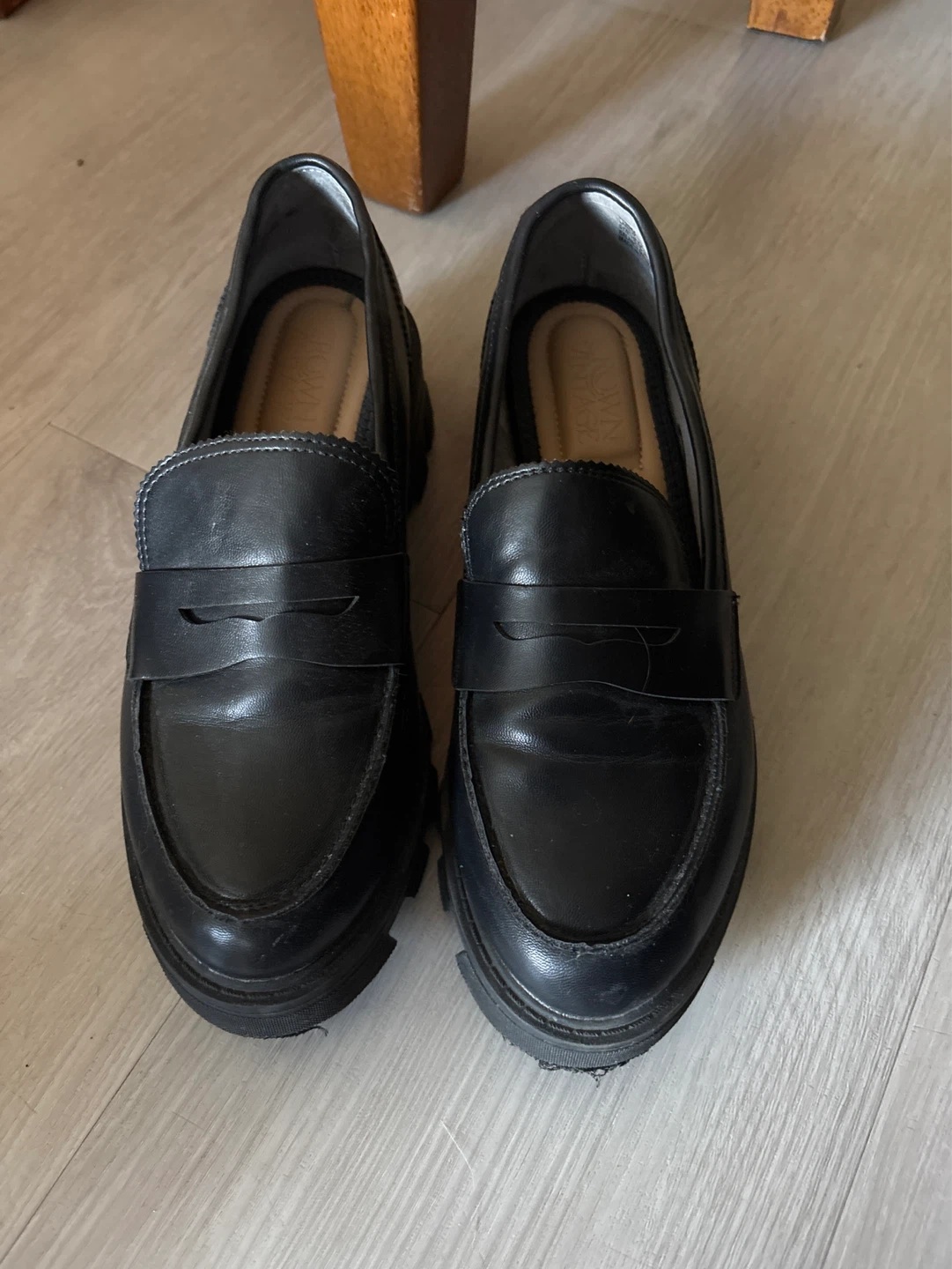 Black Chunky Loafers