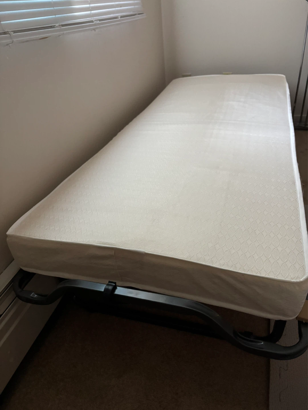 Twin Size Mattress with Metal Frame