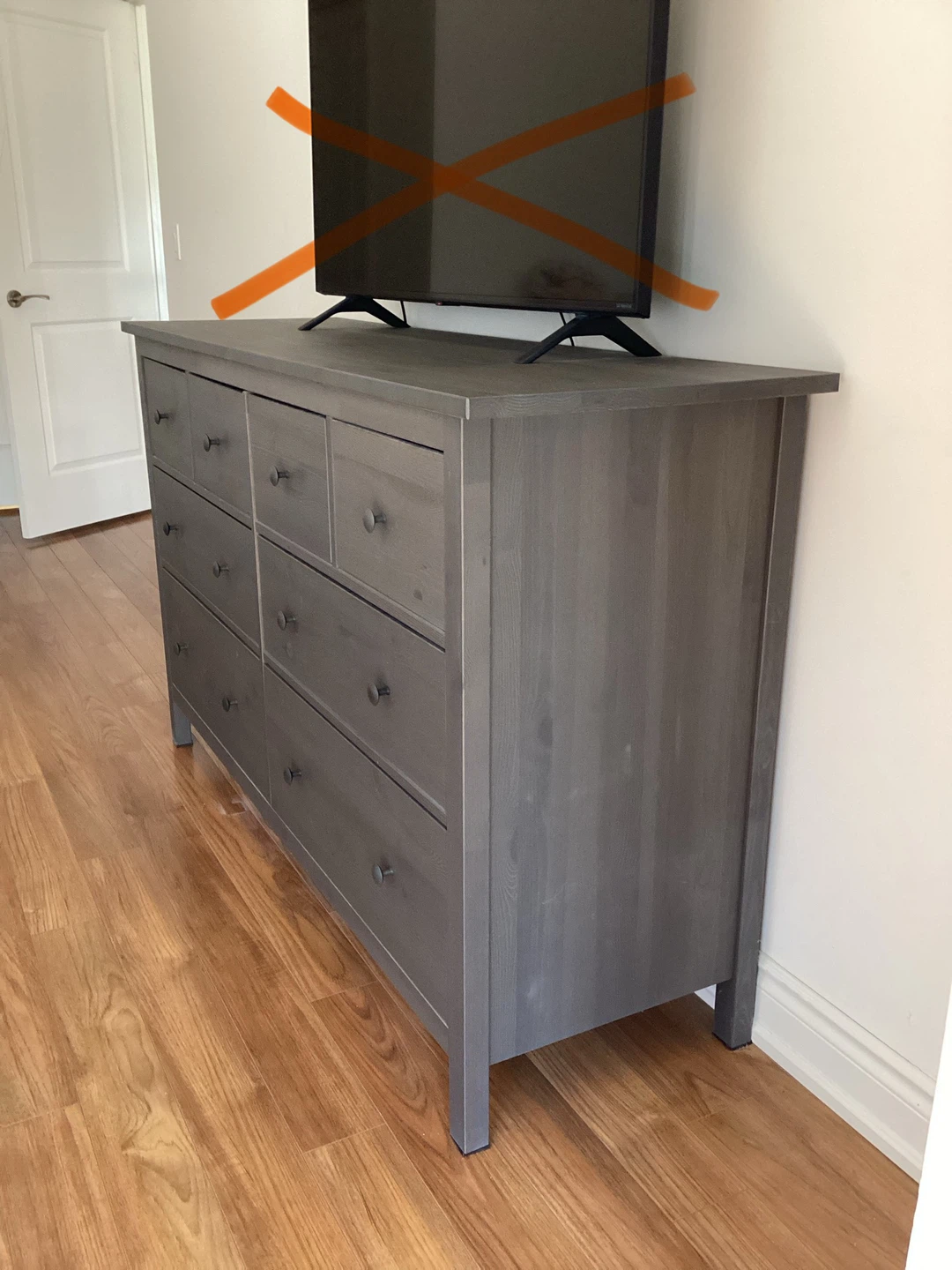 Two IKEA GULLABERG dresser with 8 drawers, dark grey - photo 2