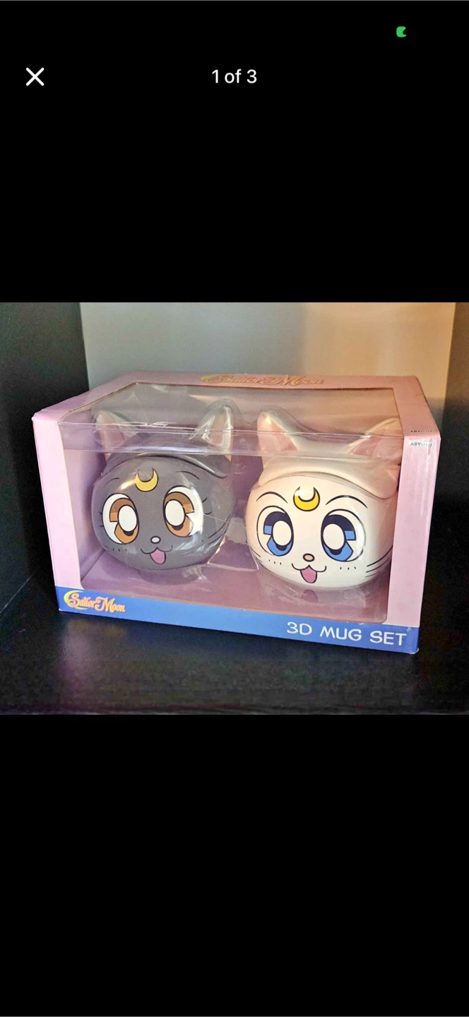 Collectible Sailor Moon mugs - Brand New in Box Luna & Artemis