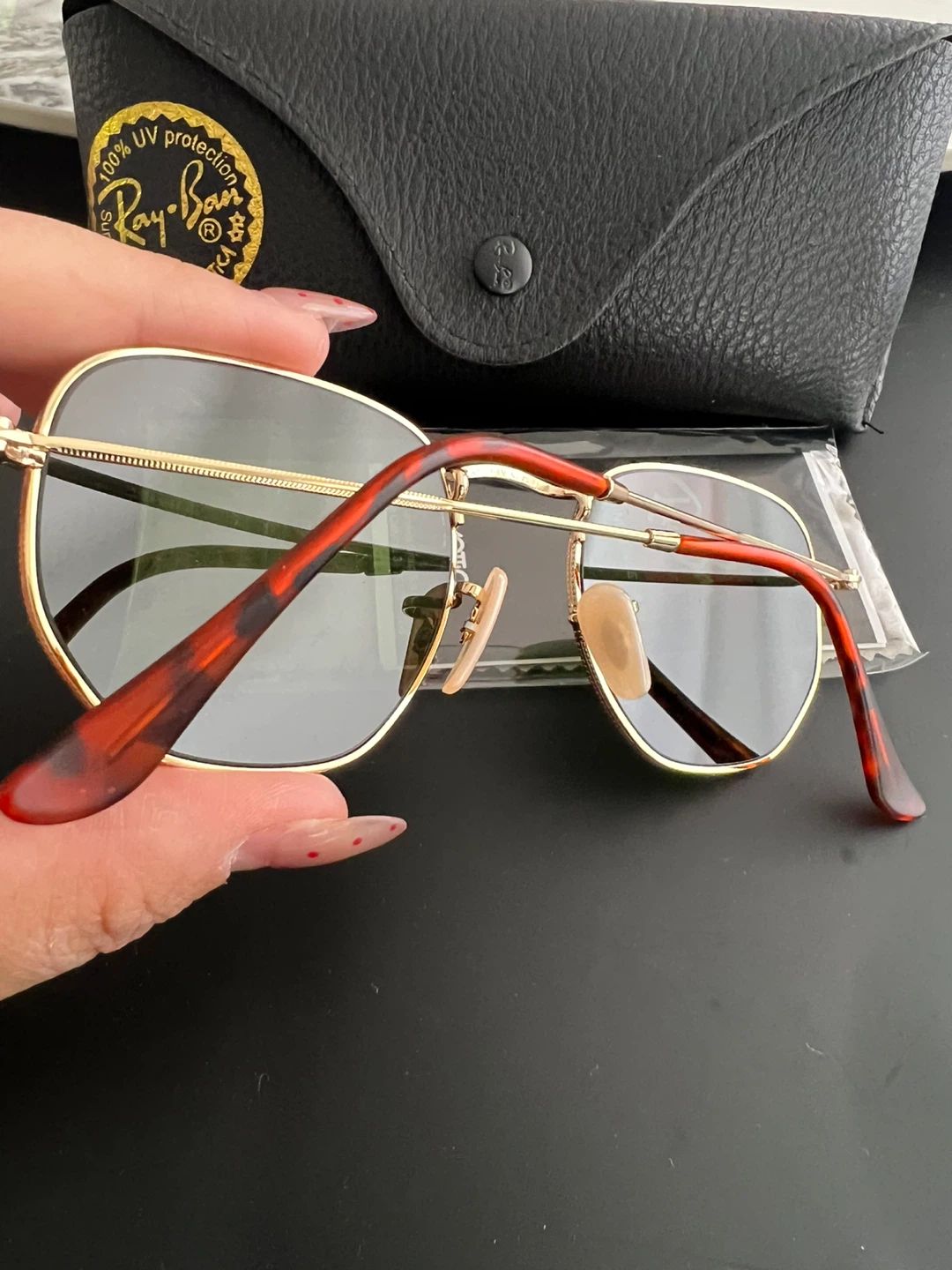 Ray-Ban Hexagonal Sunglasses with Case - photo 2