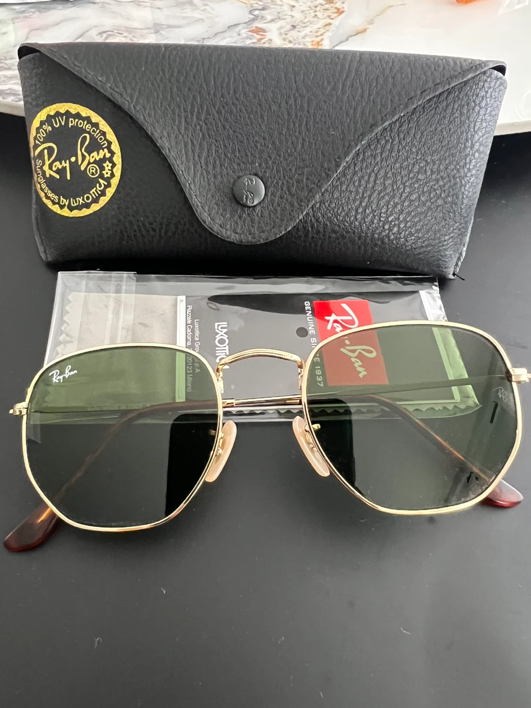 Ray-Ban Hexagonal Sunglasses with Case