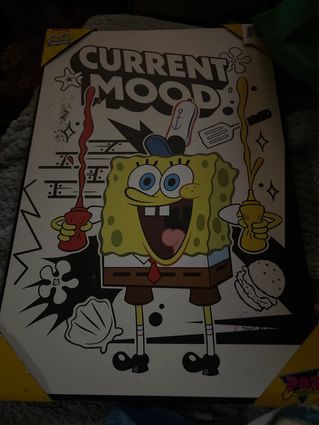 SpongeBob "Current Mood" Wall Art