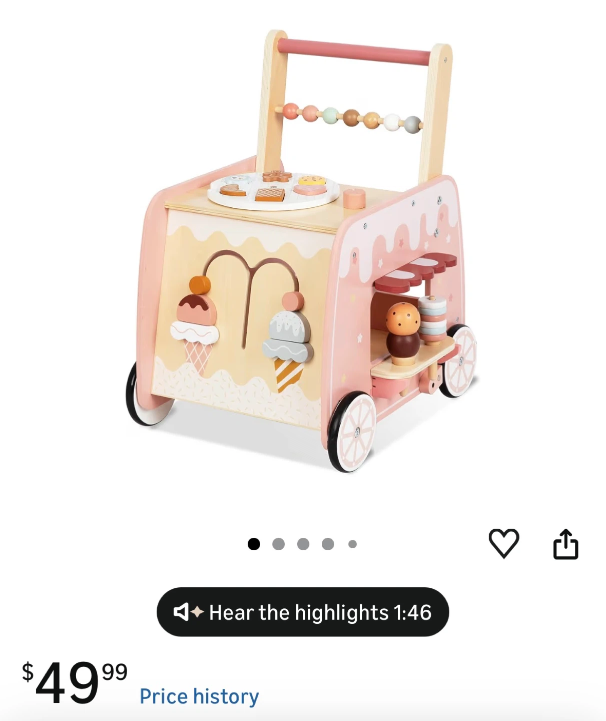 BRAND NEW Secure Baby Walker with Interactive Toys