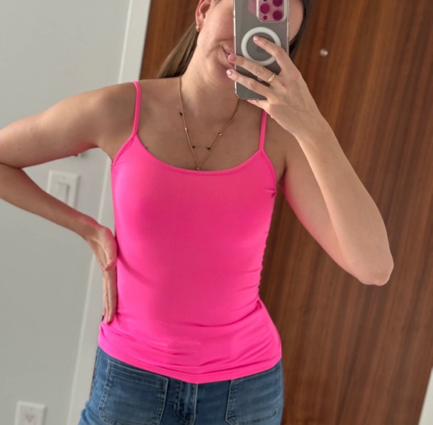 Hot Pink Camisole Tank Top