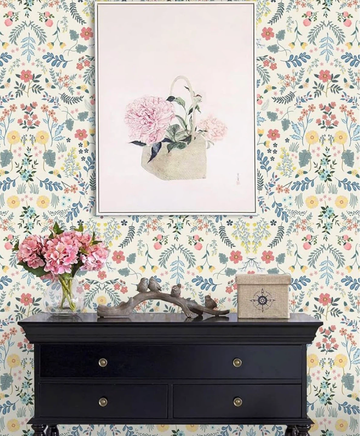 Floral Peel and Stick Wallpaper - 44cm x 300cm - photo 5