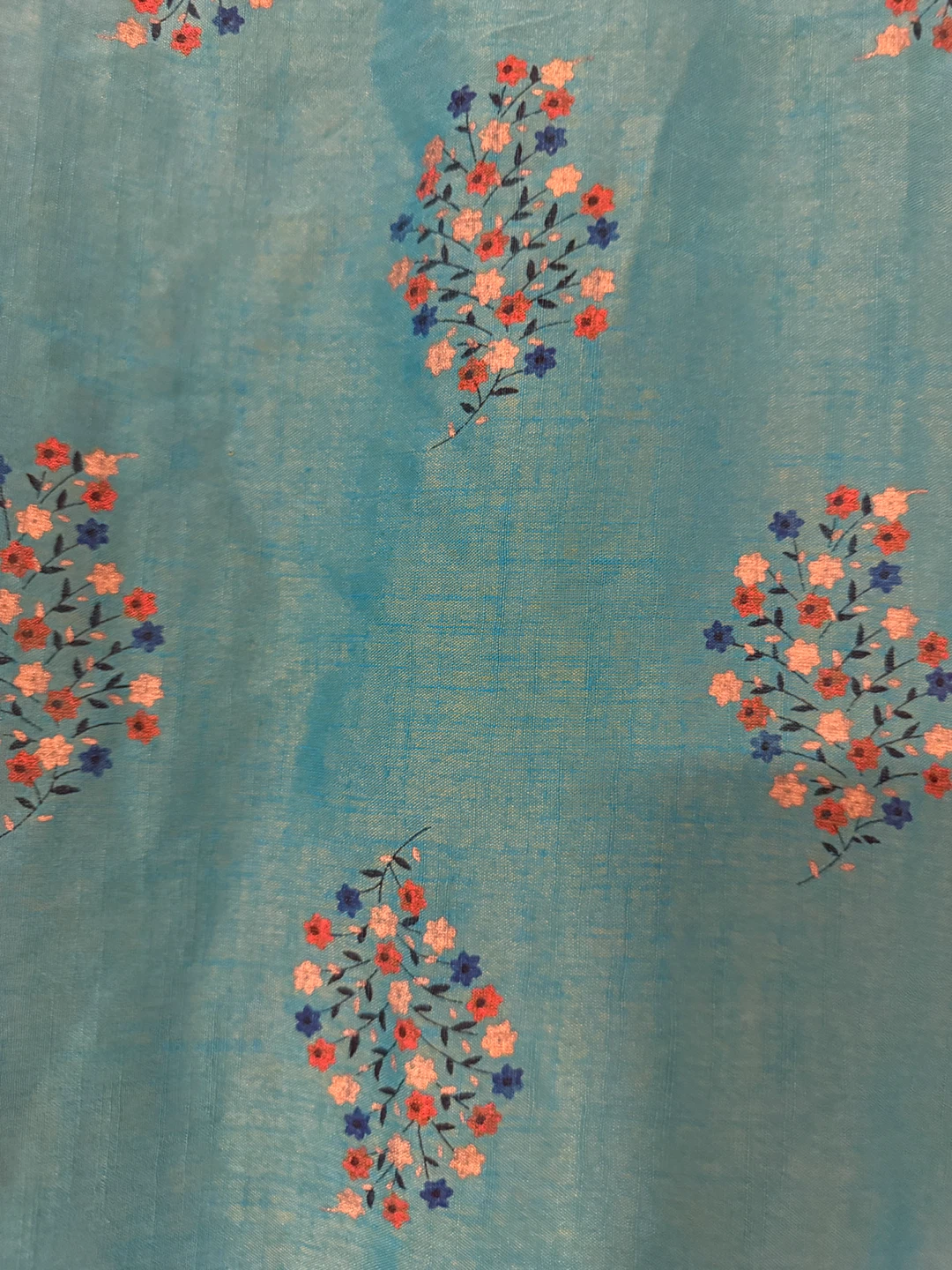 PARI-C Teal Floral Print Kurti - XL - photo 3