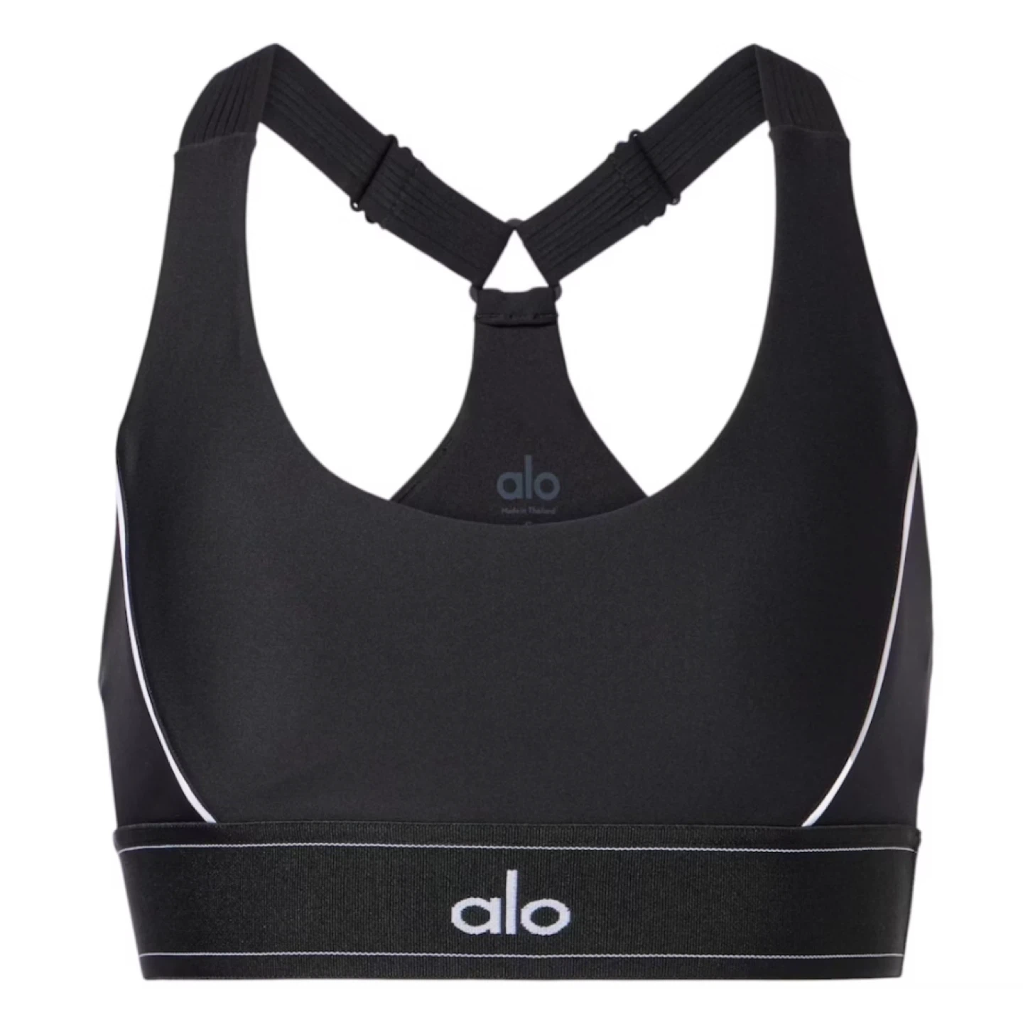 NWOT Alo Yoga Black Sports Bra and Leggings Set - photo 3