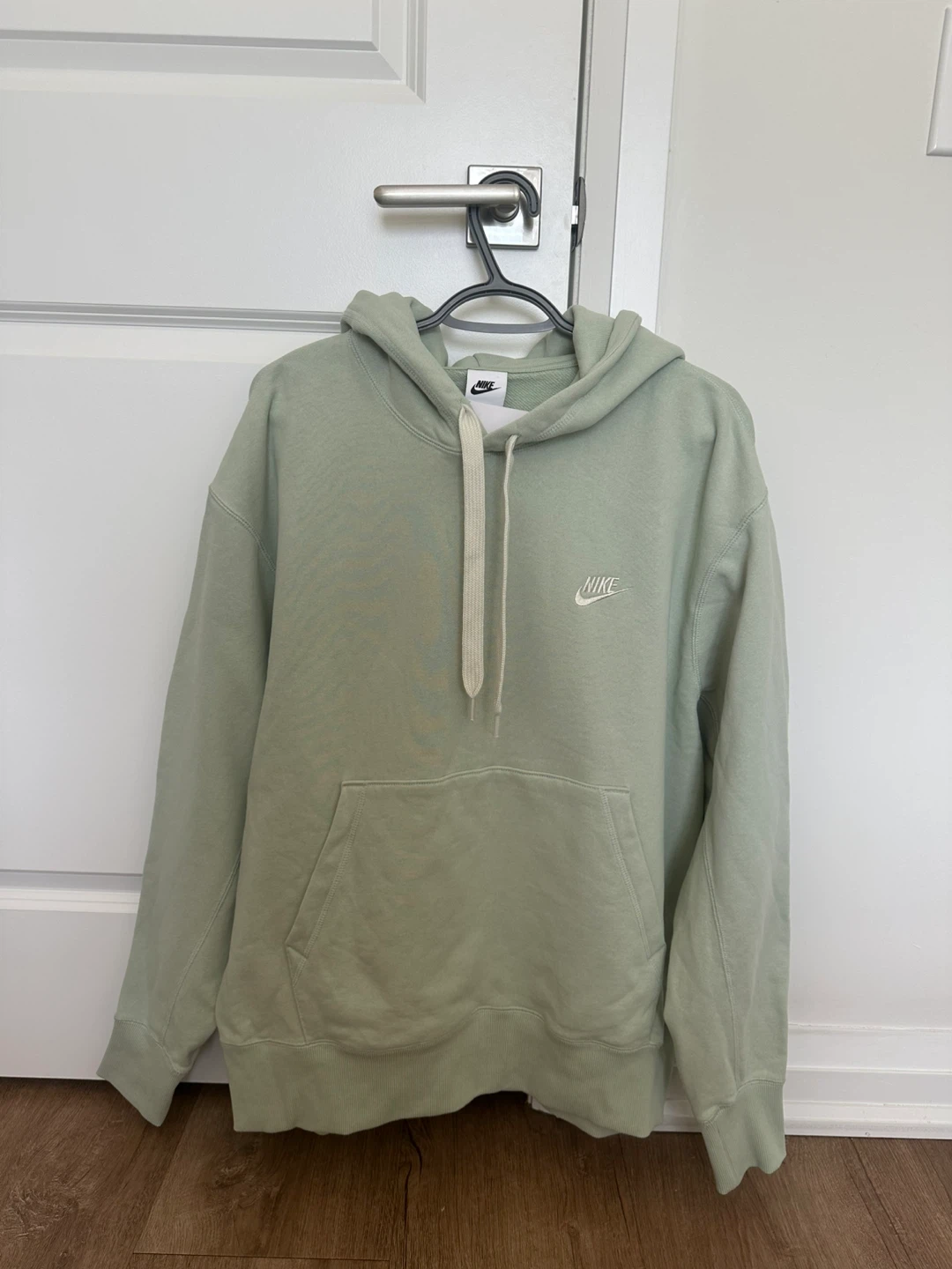 Nike Fleece Pullover Hoodie - Light Green - Size L