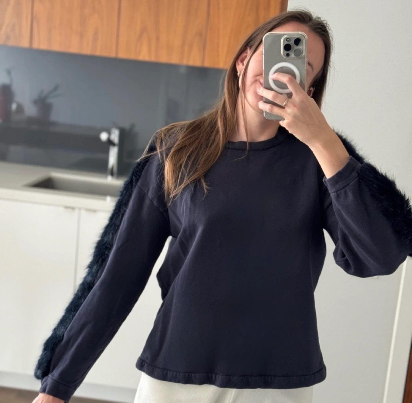 Long Sleeve with Faux Fur Accents - photo 2