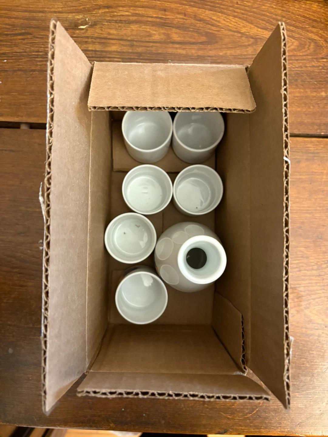 Blue Belle Sake Set with 6 Cups and 1 Carafe - photo 2