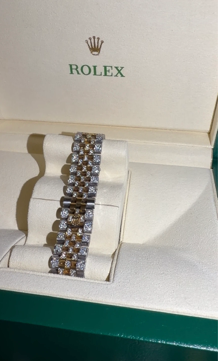 Aftermarket Rolex Watch Two Tone, Diamond Bezel and Dial - photo 2