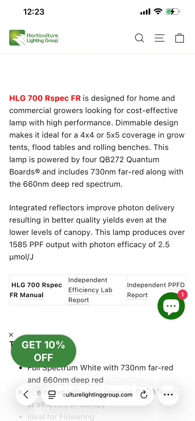 HLG Scorpion Diablo 700 Rspec FR Grow Light - photo 4