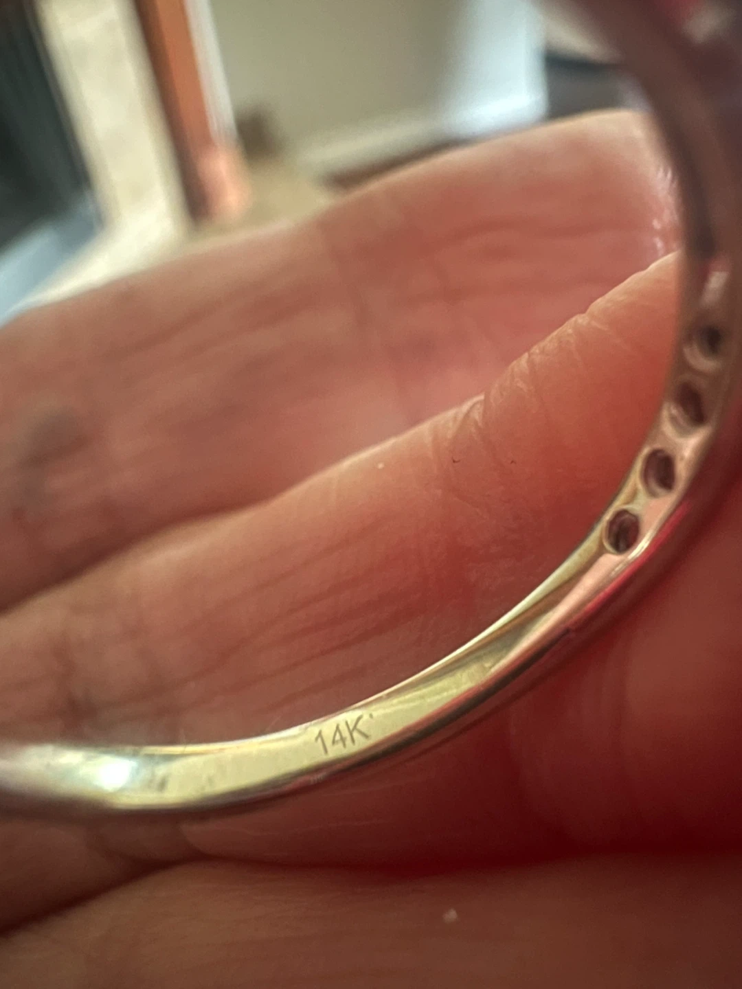 14K White Gold Diamond Engagement Ring - photo 4