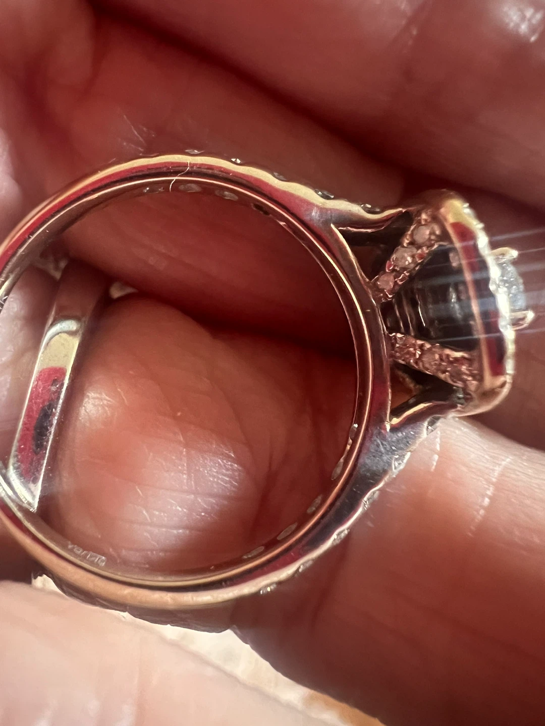 14K White Gold Diamond Engagement Ring - photo 3