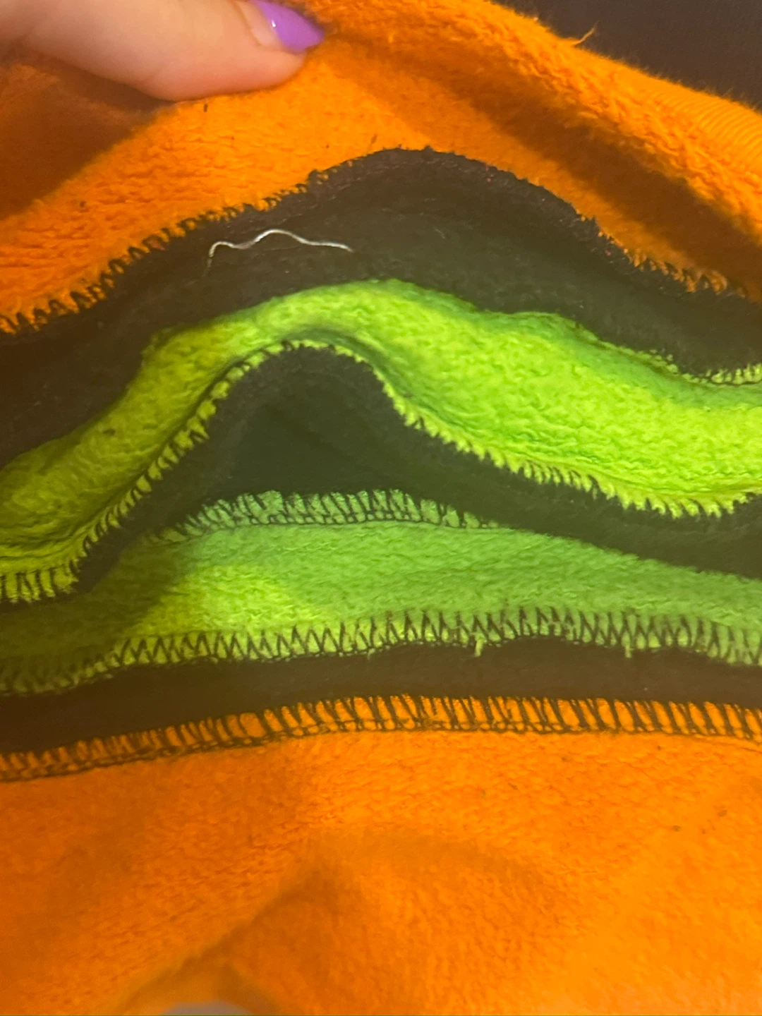 Balenciaga Black Logo Hoodie Orange/Green Trim - photo 3