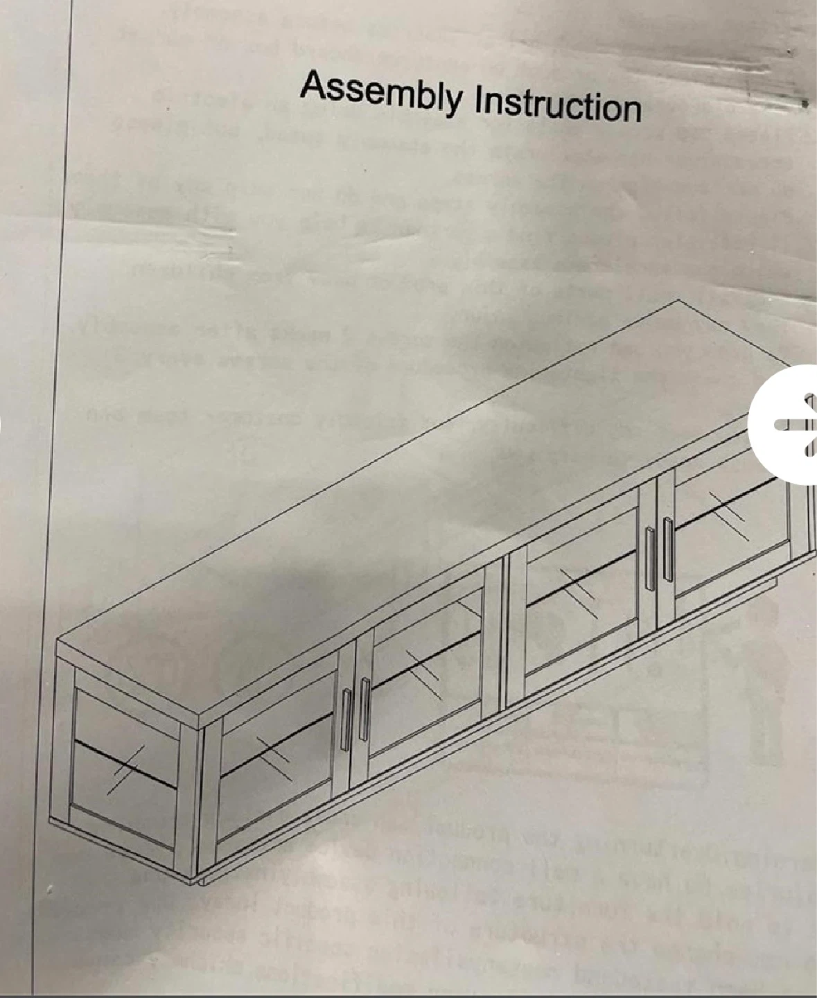 TV Stand Cabinet with Mount - photo 2