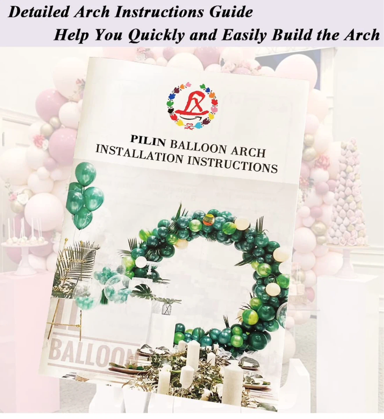 PILIN 5ft(1.5M) White Round Balloon Arch - photo 4